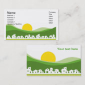 Visitekaartje met huizen (Voorkant / Achterkant)