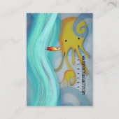 Visitekaartje met inktvis (Achterkant)