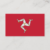 Visitekaartje met Isle of Man Flag, Verenigd Konin (Achterkant)
