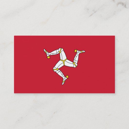 Visitekaartje met Isle of Man Flag, Verenigd Konin (Achterkant)