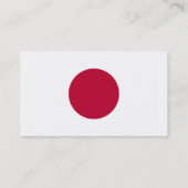 Visitekaartje met Japanse vlag (Achterkant)