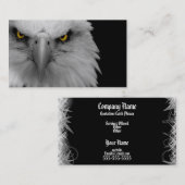 visitekaartje met kale adelaars (Voorkant / Achterkant)