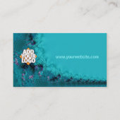 Visitekaartje met kant en ribbons (Achterkant)