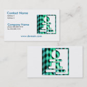 Visitekaartje met kauwpels (Voorkant / Achterkant)