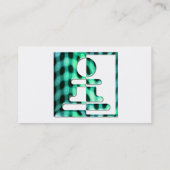 Visitekaartje met kauwpels (Achterkant)