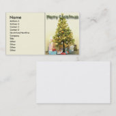 Visitekaartje met kerstbomen (Voorkant / Achterkant)