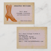  Visitekaartje met kledingschroefdraad (Voorkant / Achterkant)