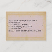  Visitekaartje met kledingschroefdraad (Achterkant)