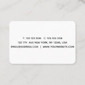 visitekaartje met kleurrijke strepen (Achterkant)