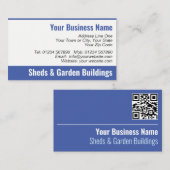 Visitekaartje met kwaliteitscode voor gebouwen in  (Voorkant / Achterkant)