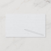 Visitekaartje met laag geluidsniveau Coffee-gehalt (Achterkant)