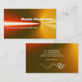 visitekaartje met laserlicht (Voorkant / Achterkant)