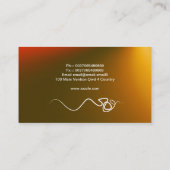 visitekaartje met laserlicht (Achterkant)