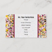 Visitekaartje met leerkrachten in de Apple-schildp (Achterkant)