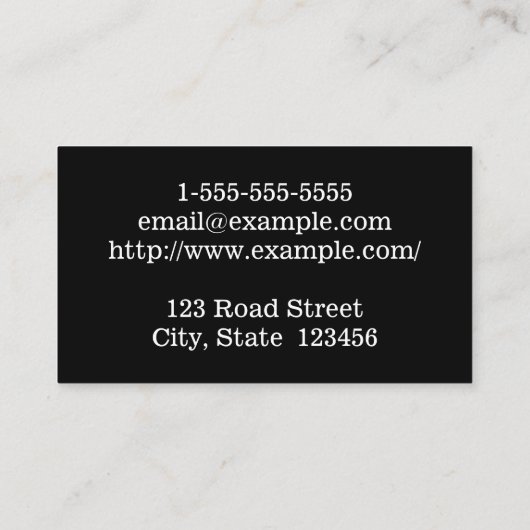 Visitekaartje met lichtbundel Stripes Architect (Achterkant)