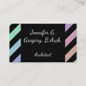 Visitekaartje met lichtbundel Stripes Architect (Voorkant)