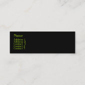 Visitekaartje met lijndikte (Achterkant)