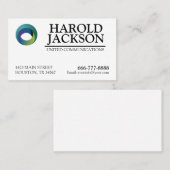 Visitekaartje met Logo en gepersonaliseerde tekst (Voorkant / Achterkant)