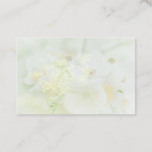 Visitekaartje met macrobloemdesign (Achterkant)