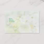 Visitekaartje met macrobloemdesign (Voorkant)