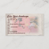 Visitekaartje met mapelbladeren (Voorkant)