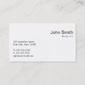 Visitekaartje met matige rode stip (Achterkant)