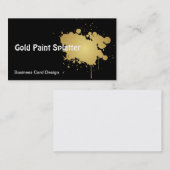 Visitekaartje met metalen goudverf (Voorkant / Achterkant)
