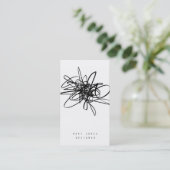 Visitekaartje met minimale en zwaaier (Staand voorkant)