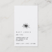 Visitekaartje met minimale en zwaaier (Achterkant)