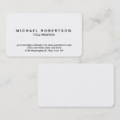 Visitekaartje met minimalistisch consultant voor R (Voorkant / Achterkant)