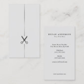 Visitekaartje met minimalistische haarstijl (Voorkant / Achterkant)