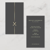 Visitekaartje met minimalistische haarstijl (Voorkant / Achterkant)