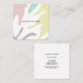 Visitekaartje met moderne achtergrond. (Voorkant / Achterkant)