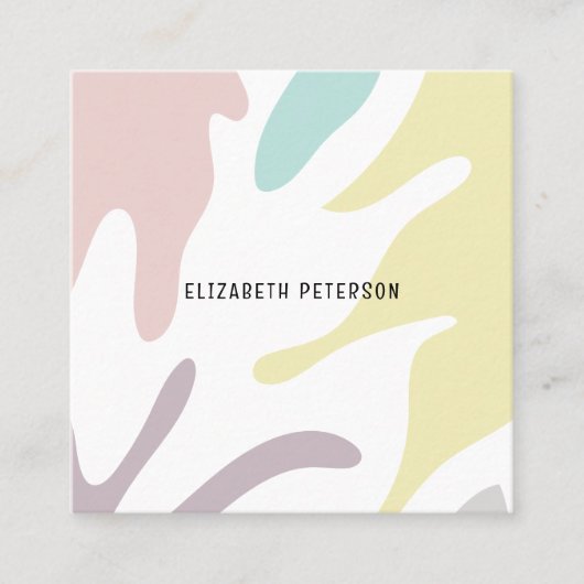 Visitekaartje met moderne achtergrond. (Voorkant)