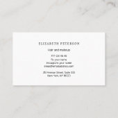 Visitekaartje met moderne achtergrond eenvoudige s (Achterkant)