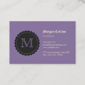 Visitekaartje met monogram en zegel (Voorkant)