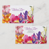 visitekaartje met mooie bloementrouwflorist (Voorkant / Achterkant)