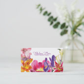 visitekaartje met mooie bloementrouwflorist (Staand voorkant)