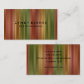 Visitekaartje met multigekleurd Stripe Sheen (Voorkant / Achterkant)