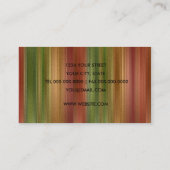 Visitekaartje met multigekleurd Stripe Sheen (Achterkant)
