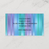 Visitekaartje met multigekleurd Stripe Sheen (Achterkant)