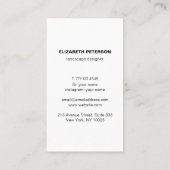 Visitekaartje met natuur achtergrond (Achterkant)