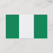 Visitekaartje met Nigeriaanse vlag (Achterkant)