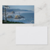 Visitekaartje met oceaanachtergrond (Voorkant / Achterkant)