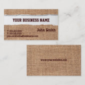 Visitekaartje met omhulling (Voorkant / Achterkant)