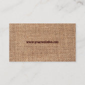 Visitekaartje met omhulling (Achterkant)