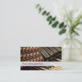 Visitekaartje met orgaanpedalen (Staand voorkant)