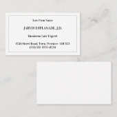 Visitekaartje met oude fashioned, klassieke stijl (Voorkant / Achterkant)