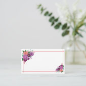 visitekaartje met Paarse ventilatorgrens (Staand voorkant)