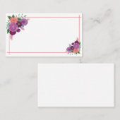 visitekaartje met Paarse ventilatorgrens (Voorkant / Achterkant)